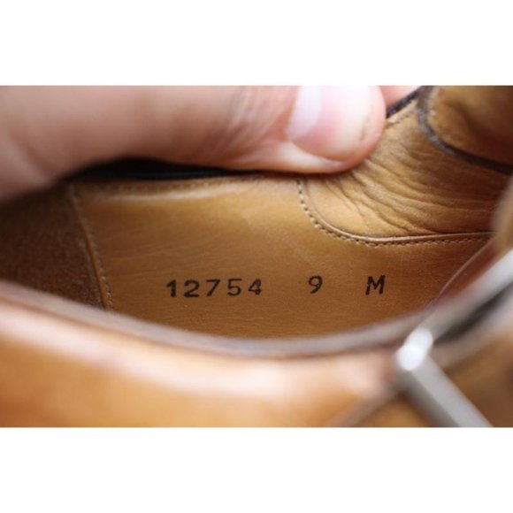 Magnanni Double Monk Strap Men's Size 9 M Brown Dress Shoes 12754 - Picture 3 of 12